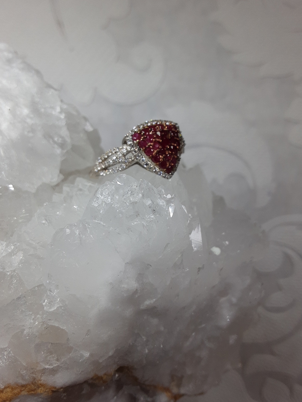 925 ruby ring. - Picture 3 of 5